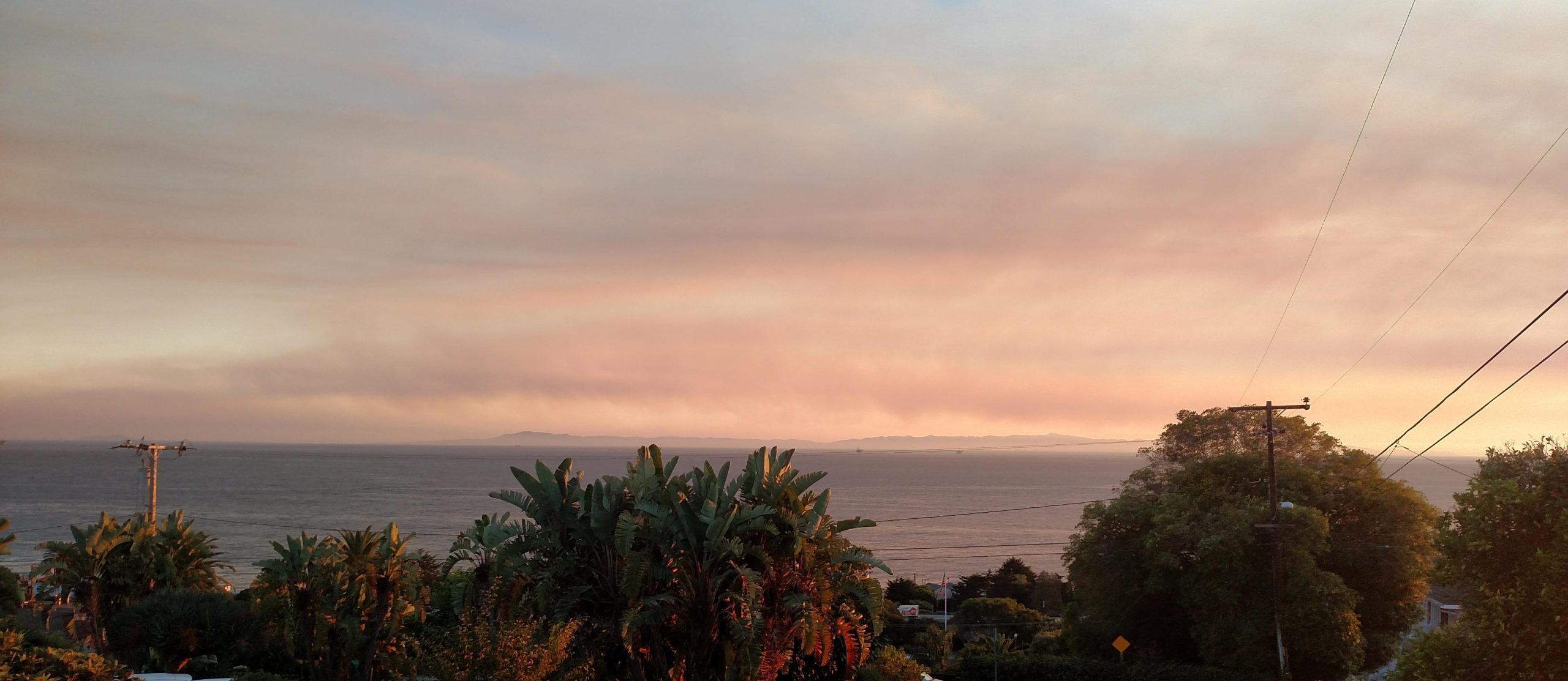 Smoke in the sky